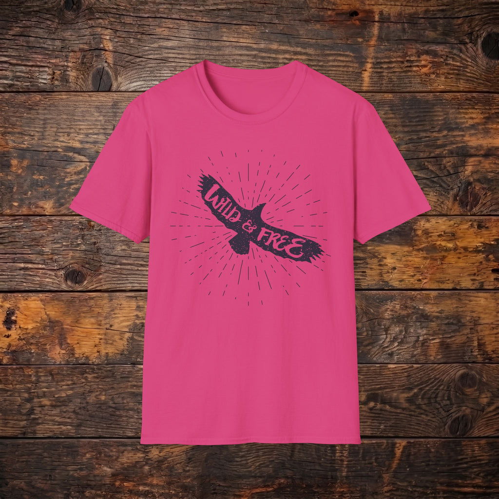 Wild & Free Eagle T-Shirt — Vintage Adventure Graphic Tee