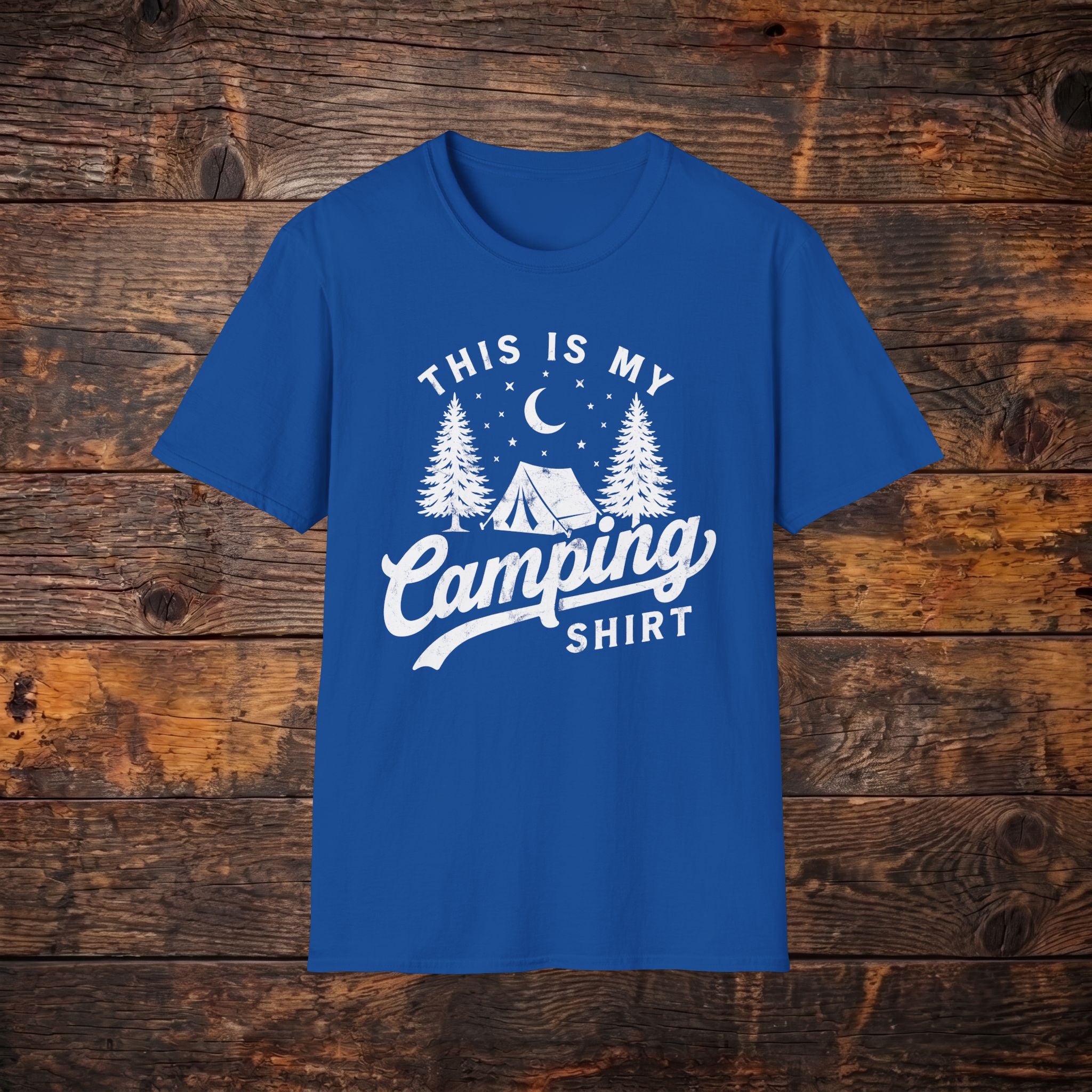 Camping Shirt — 'This Is My Camping Shirt' Graphic Tee for Outdoor Lovers