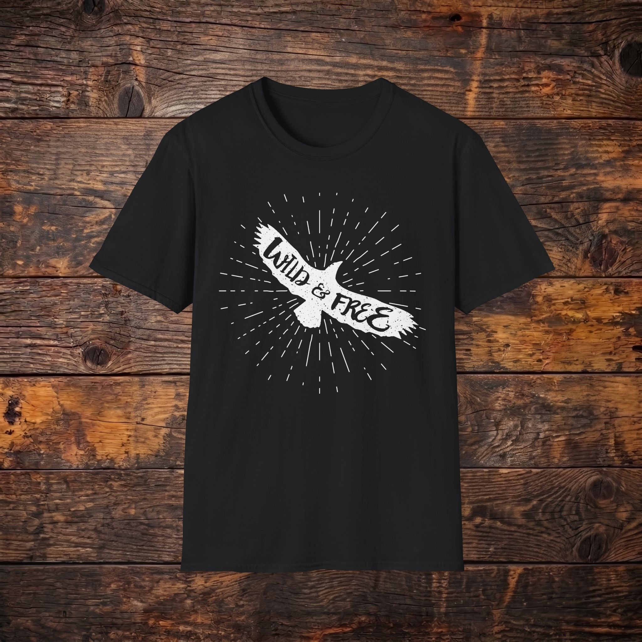 Wild & Free Eagle T-Shirt — Vintage Adventure Graphic Tee