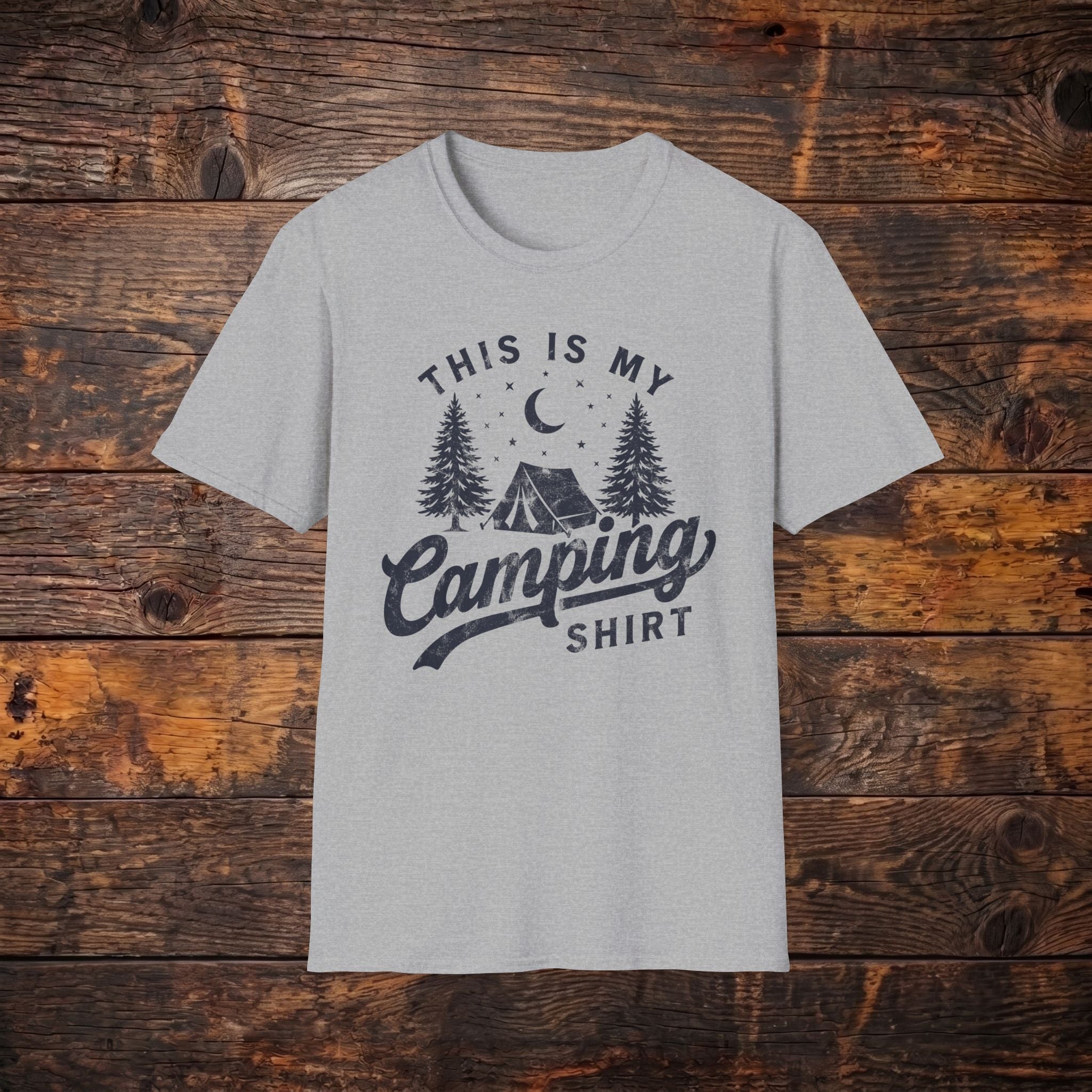 Camping Shirt — 'This Is My Camping Shirt' Graphic Tee for Outdoor Lovers