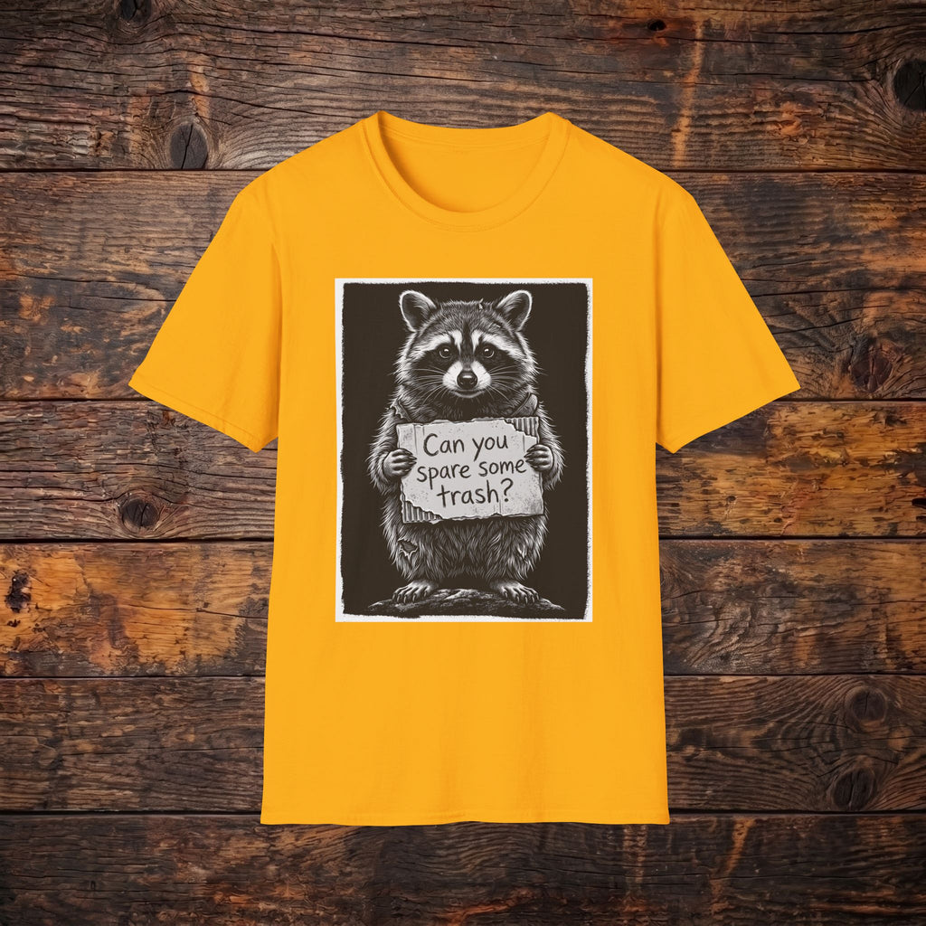 Raccoon "Can You Spare Some Trash?" T-Shirt