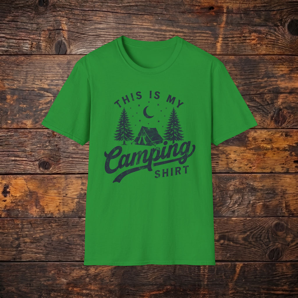 Camping Shirt — 'This Is My Camping Shirt' Graphic Tee for Outdoor Lovers