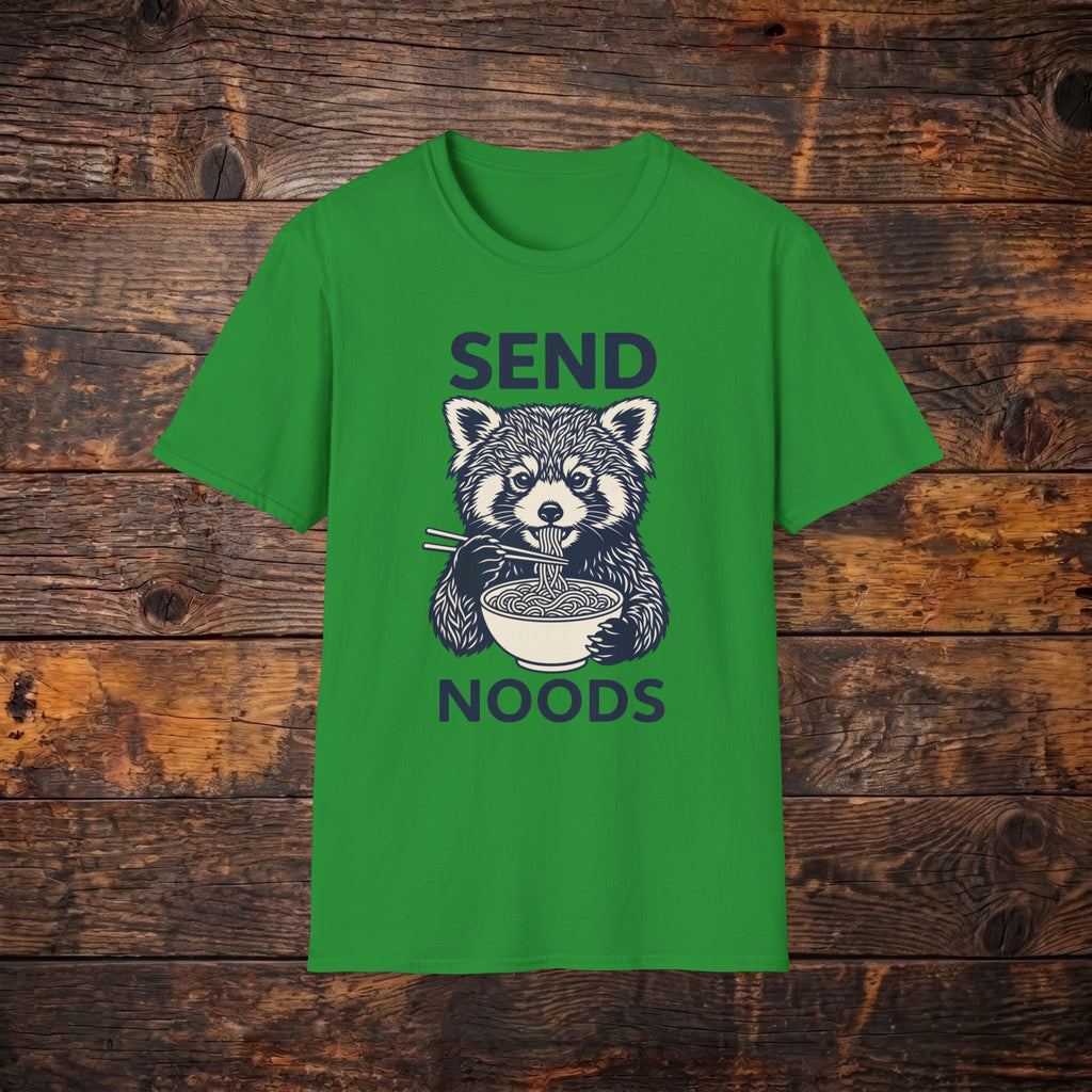 "Send Noods" Raccoon Graphic Tee