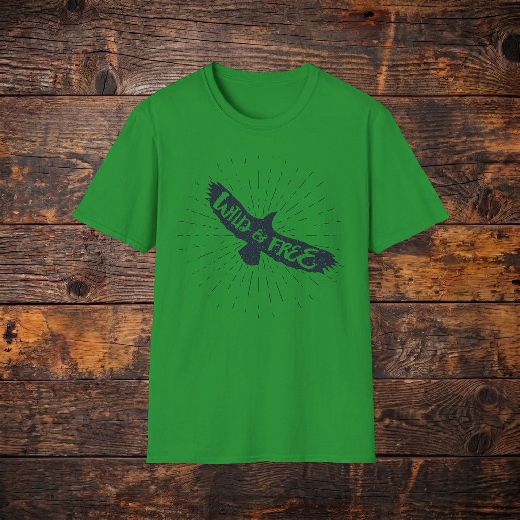 Wild & Free Eagle T-Shirt — Vintage Adventure Graphic Tee