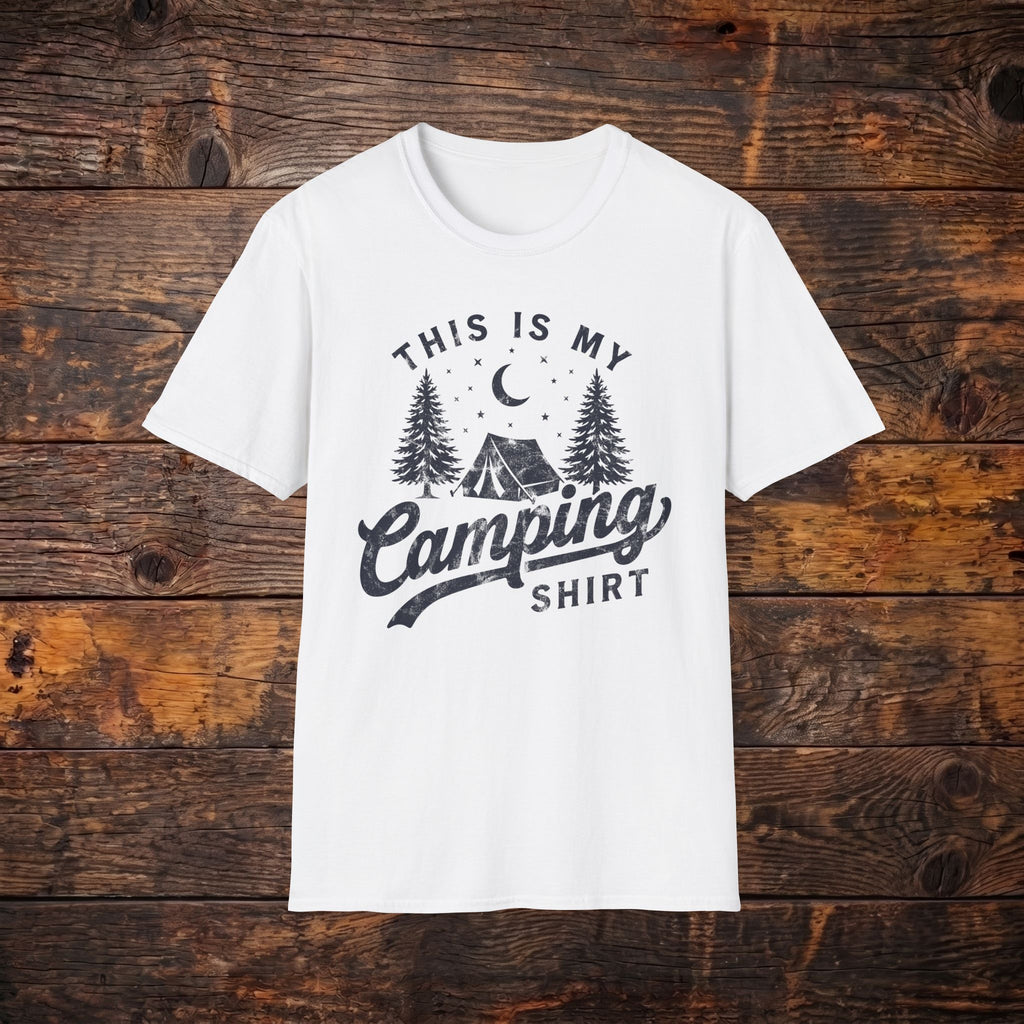 Camping Shirt — 'This Is My Camping Shirt' Graphic Tee for Outdoor Lovers