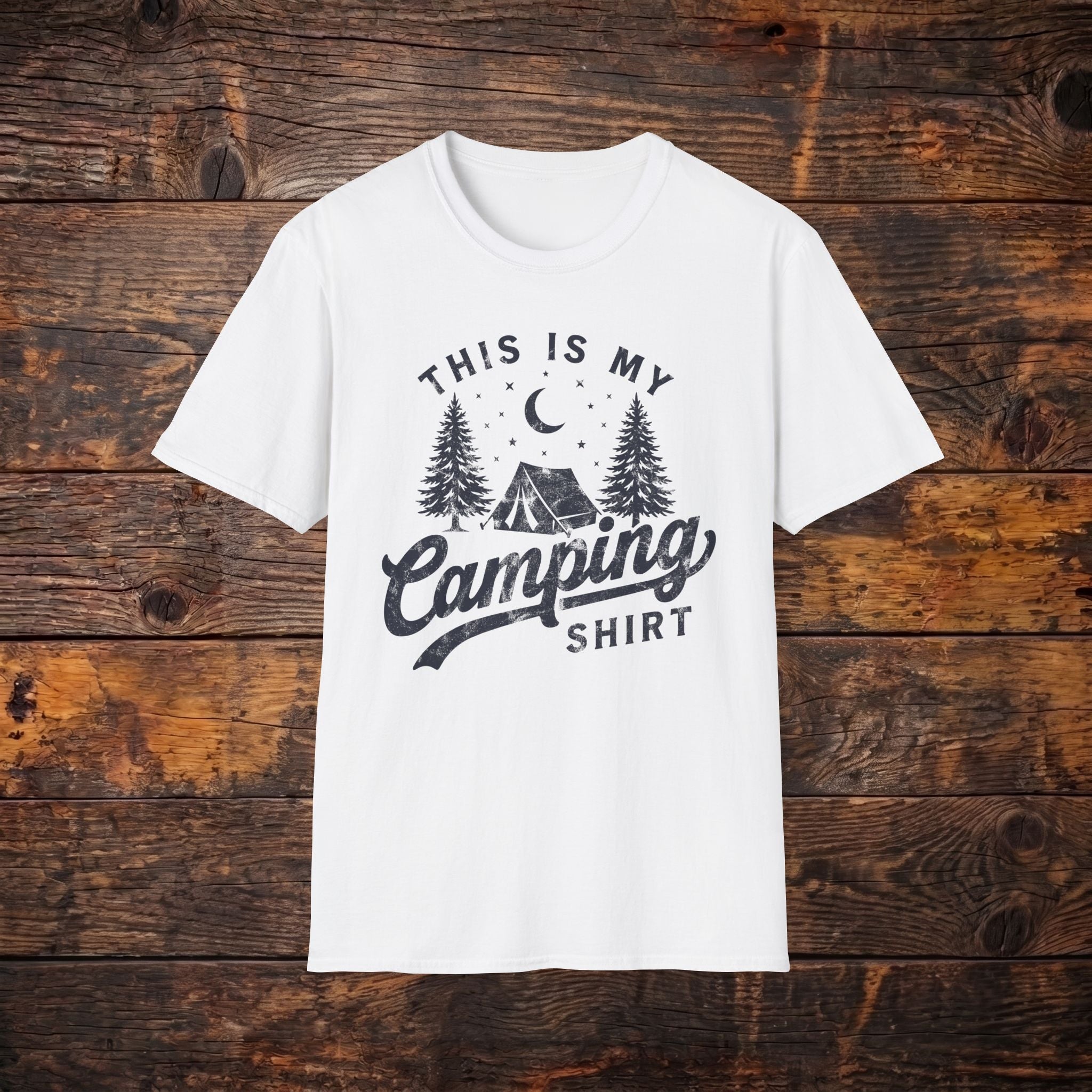 Camping Shirt — 'This Is My Camping Shirt' Graphic Tee for Outdoor Lovers