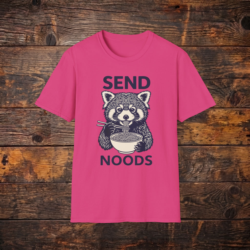 "Send Noods" Raccoon Graphic Tee