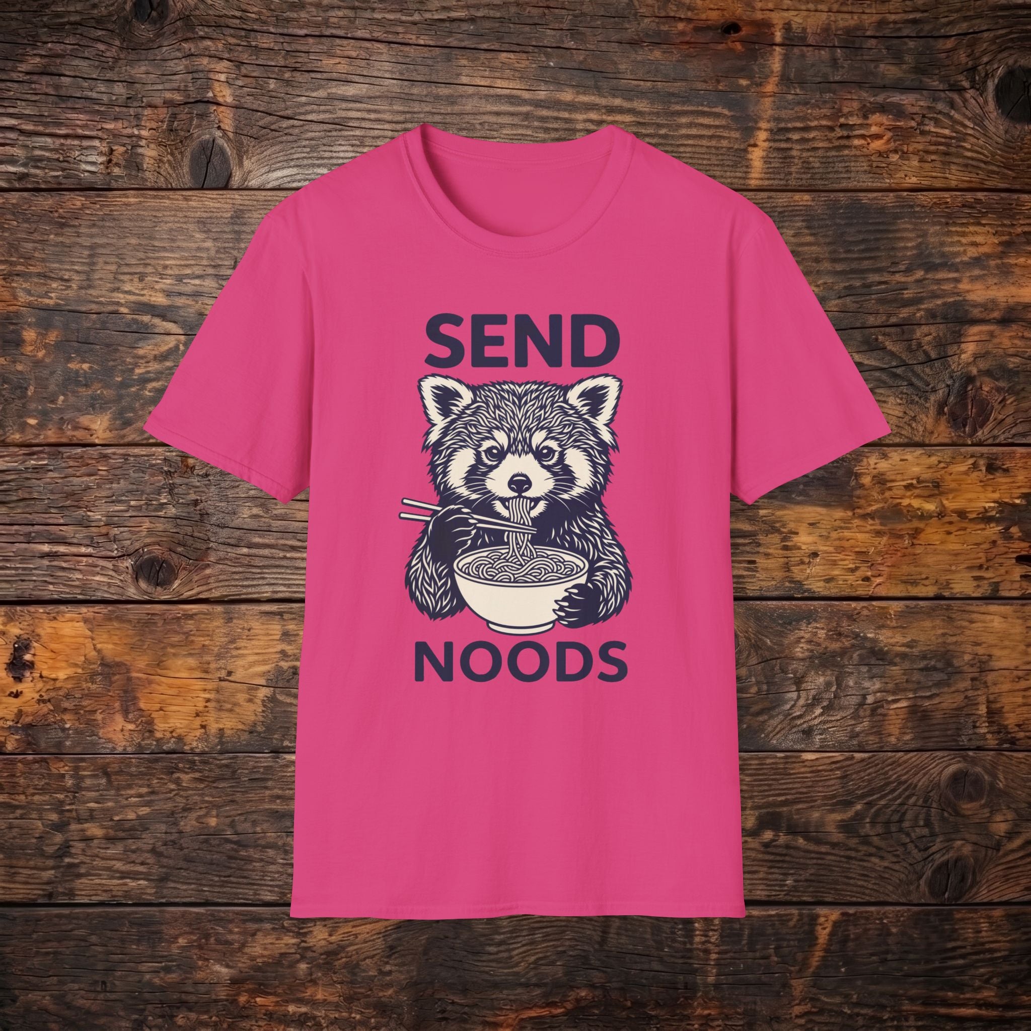 "Send Noods" Raccoon Graphic Tee