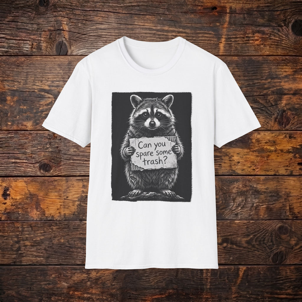 Raccoon "Can You Spare Some Trash?" T-Shirt