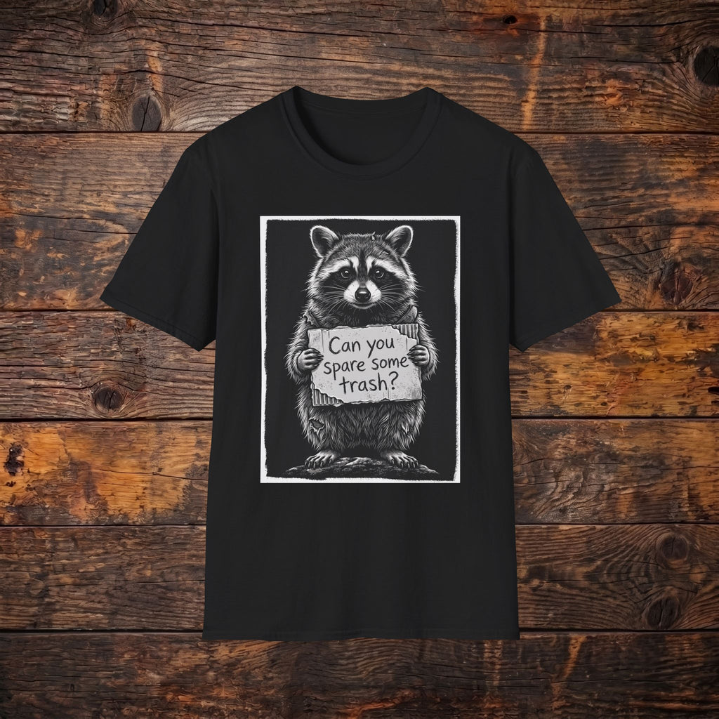 Raccoon "Can You Spare Some Trash?" T-Shirt
