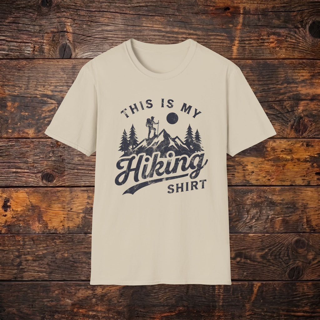This Is My Hiking Shirt T-Shirt — Vintage Mountain Hiker Tee