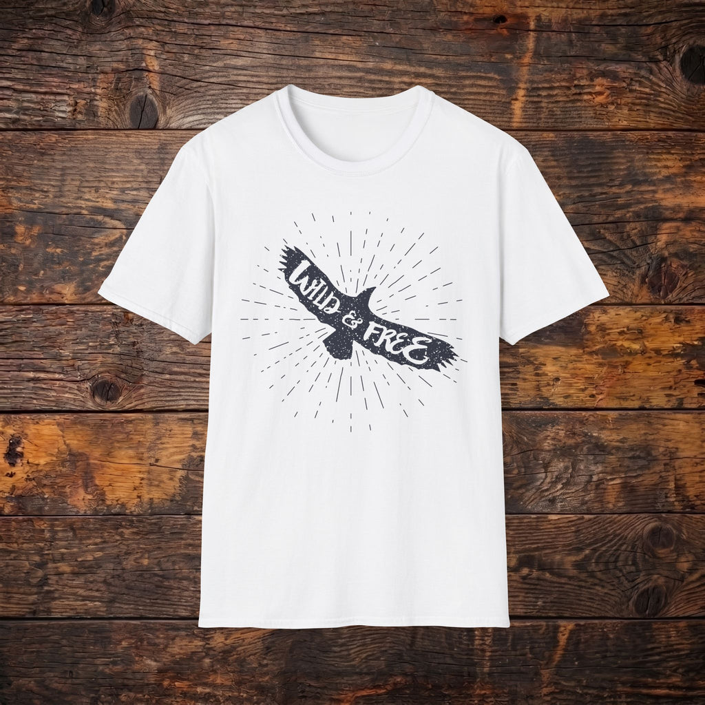 Wild & Free Eagle T-Shirt — Vintage Adventure Graphic Tee