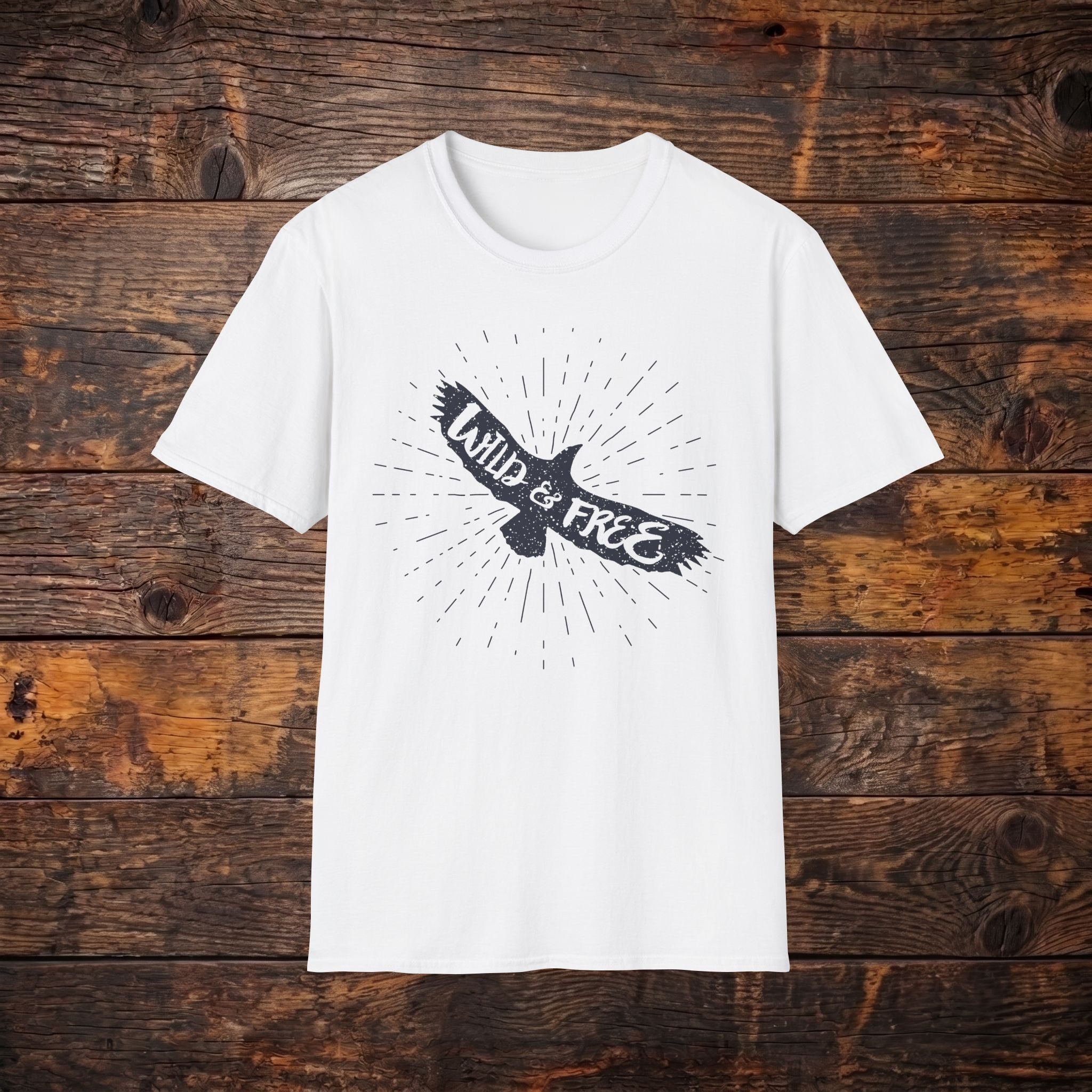 Wild & Free Eagle T-Shirt — Vintage Adventure Graphic Tee