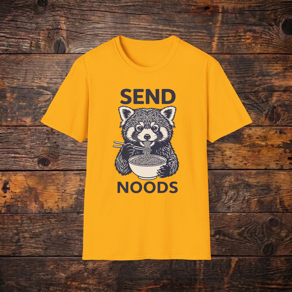 "Send Noods" Raccoon Graphic Tee