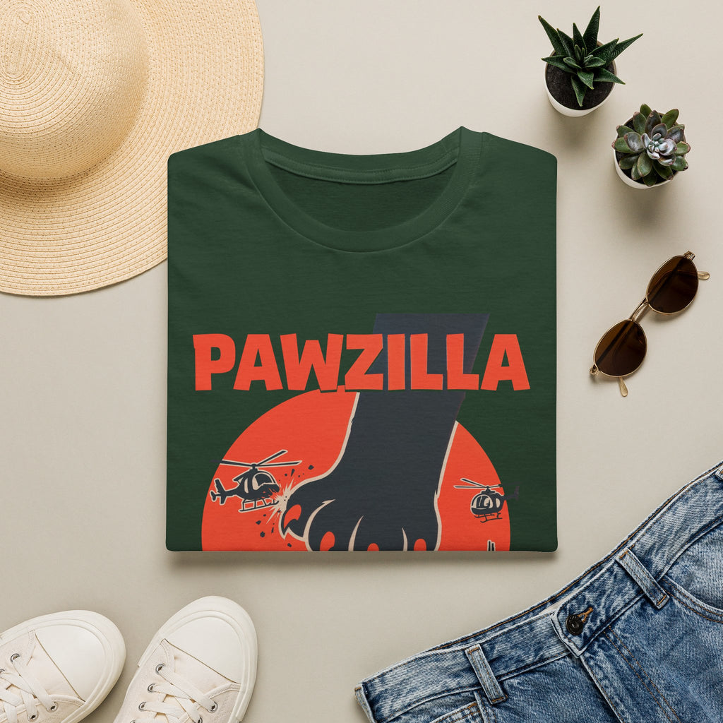 Pawzilla T-Shirt — Retro Monster Paw Graphic Tee