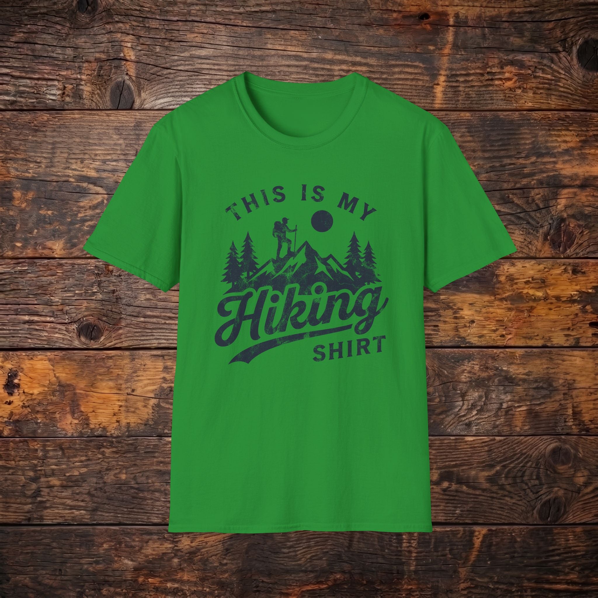 This Is My Hiking Shirt T-Shirt — Vintage Mountain Hiker Tee