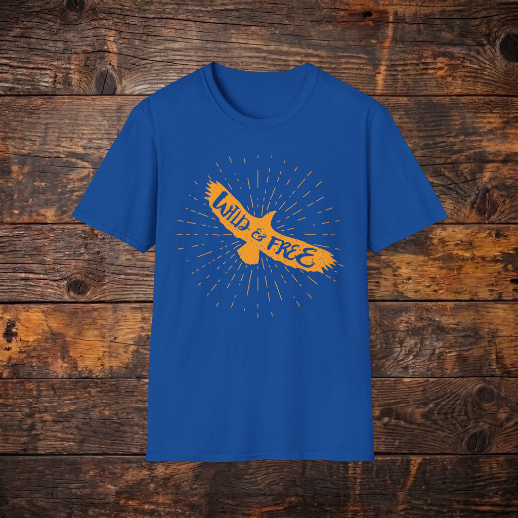Wild & Free Eagle T-Shirt — Vintage Adventure Graphic Tee