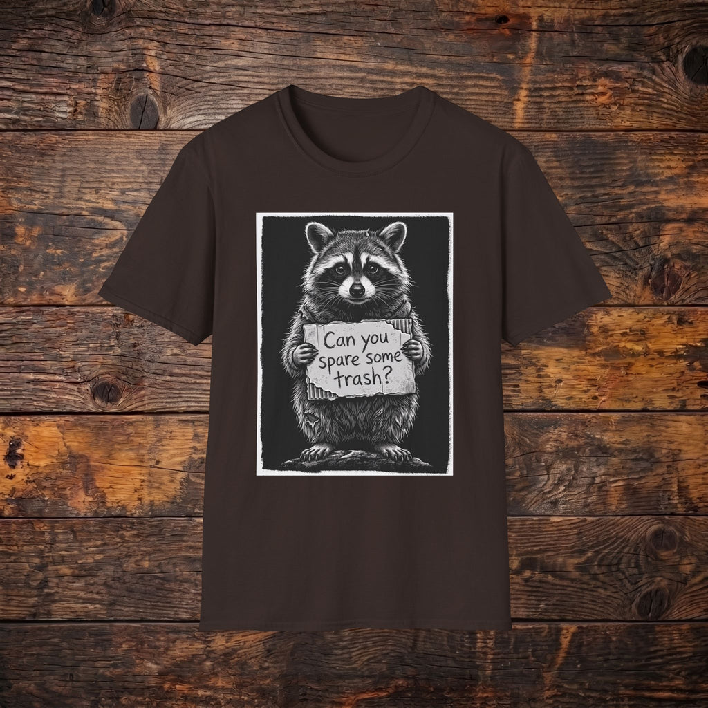 Raccoon "Can You Spare Some Trash?" T-Shirt