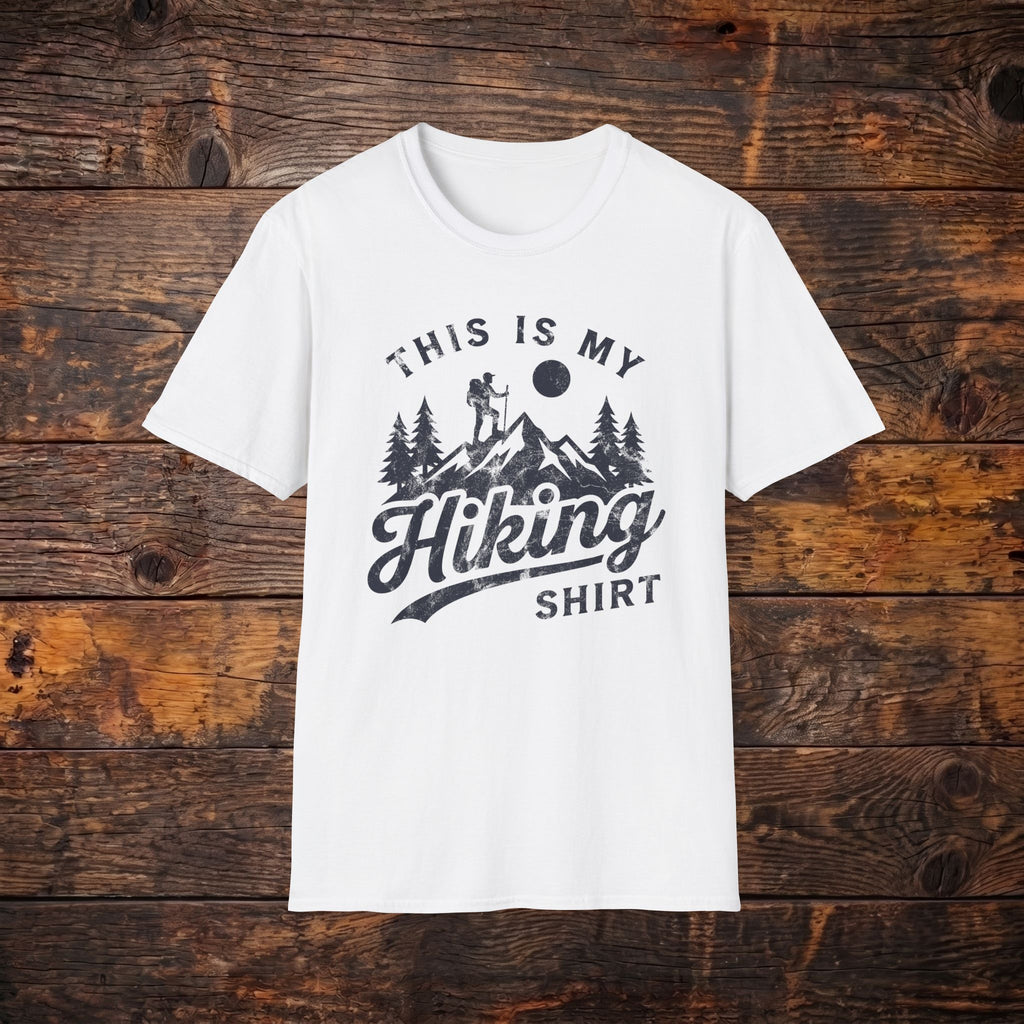 This Is My Hiking Shirt T-Shirt — Vintage Mountain Hiker Tee