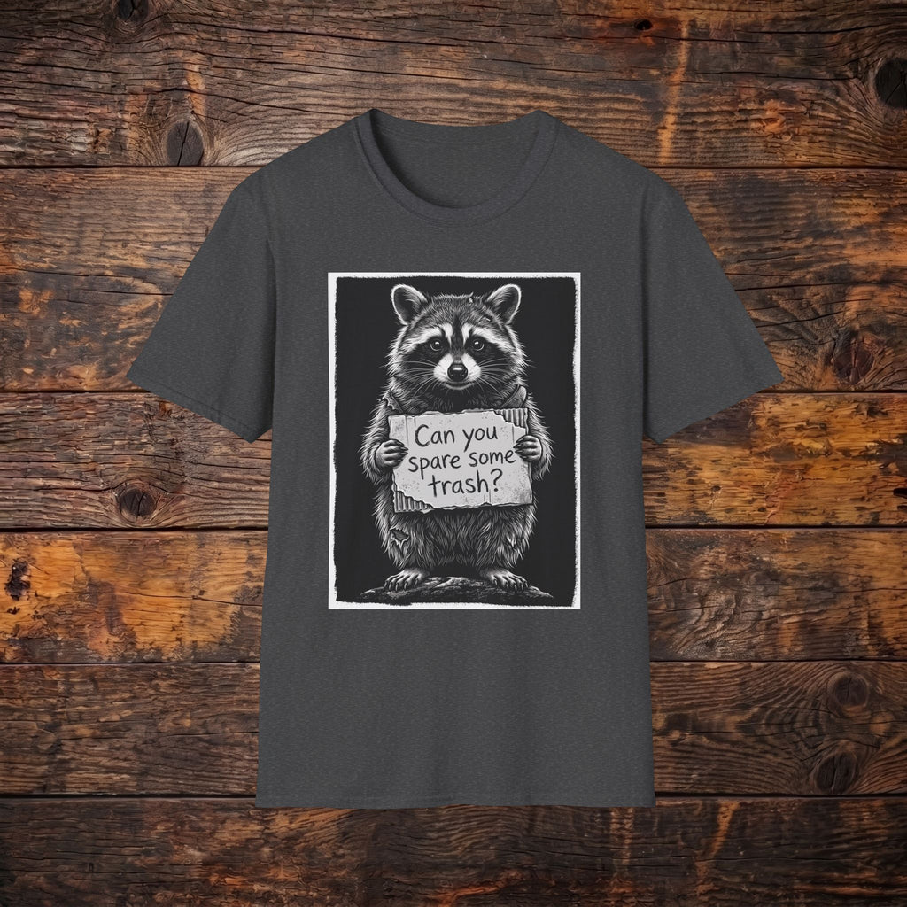 Raccoon "Can You Spare Some Trash?" T-Shirt