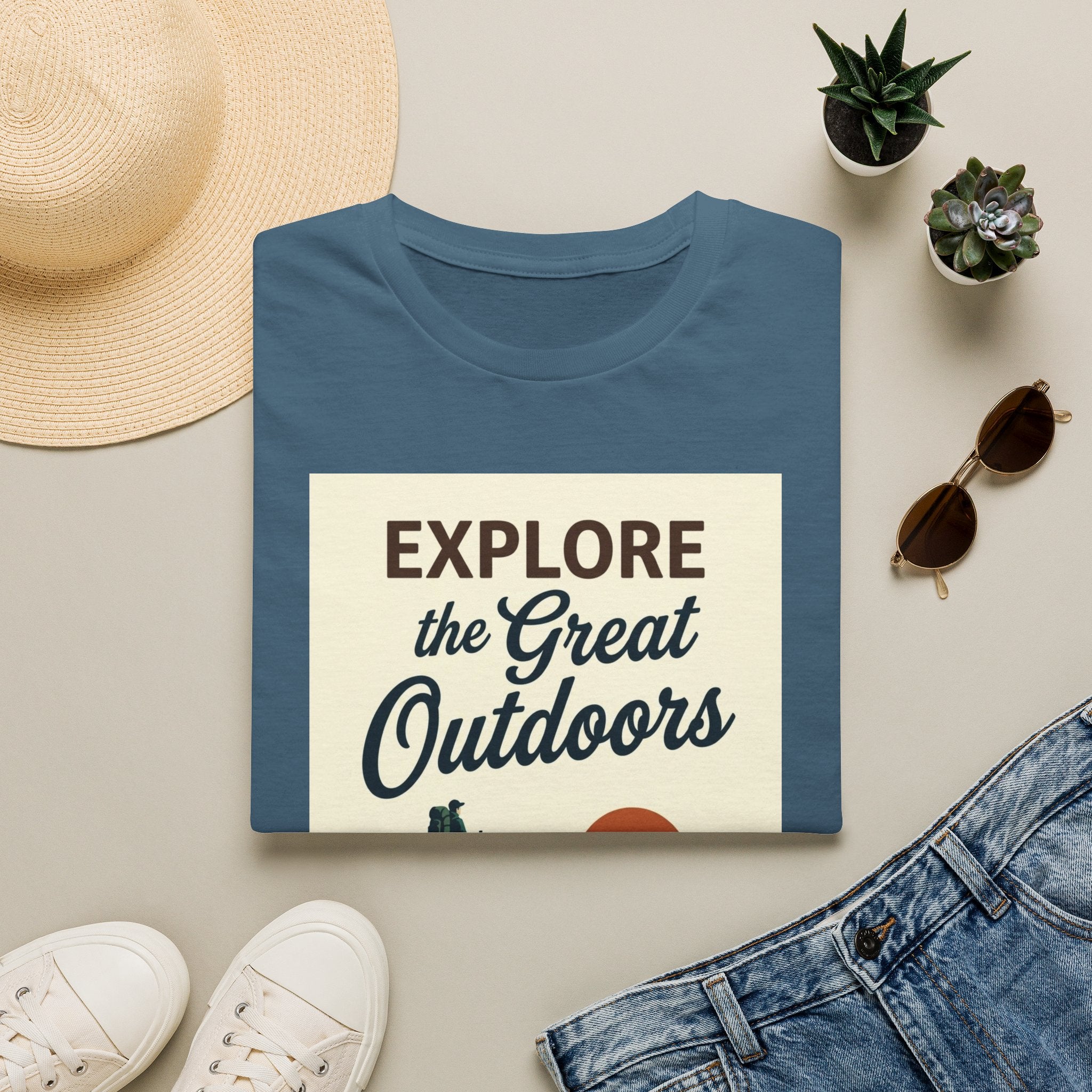 Explore the Great Outdoors T-Shirt — Vintage Mountain Adventure Tee